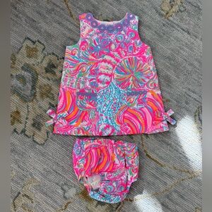 Toddler Lilly Shift Dress Swish Fish Size 18-24